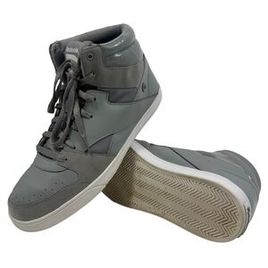 Reebok Classic High Top Sneakers Gray Leather Men's Size 12